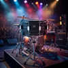 SN-LBB1 14''x5.5'' Aluminum Drum Shell Black Drum Circle Professional Snare Drum