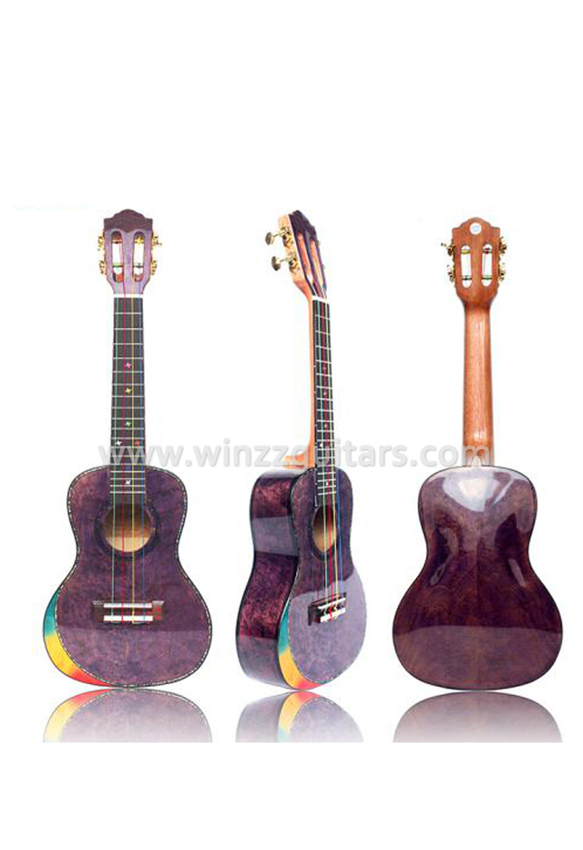Birdseye maple plywood or High density man-made wood Ukulele (AU86L-BA)