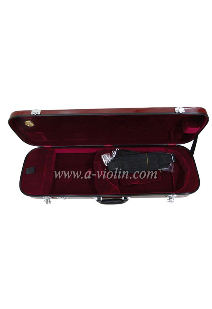 Oblong shaped Violin Fiberglass Case (CSV-F08)