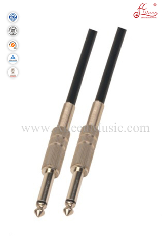 Musical Instrument Cable PVC Black 6mm Spiral Guitar Cable (AL-G023)