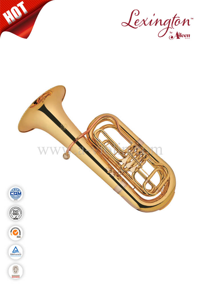 Yellow brass 3-Rotary Valves Tuba 4/4-Middle grade(TU9932G)