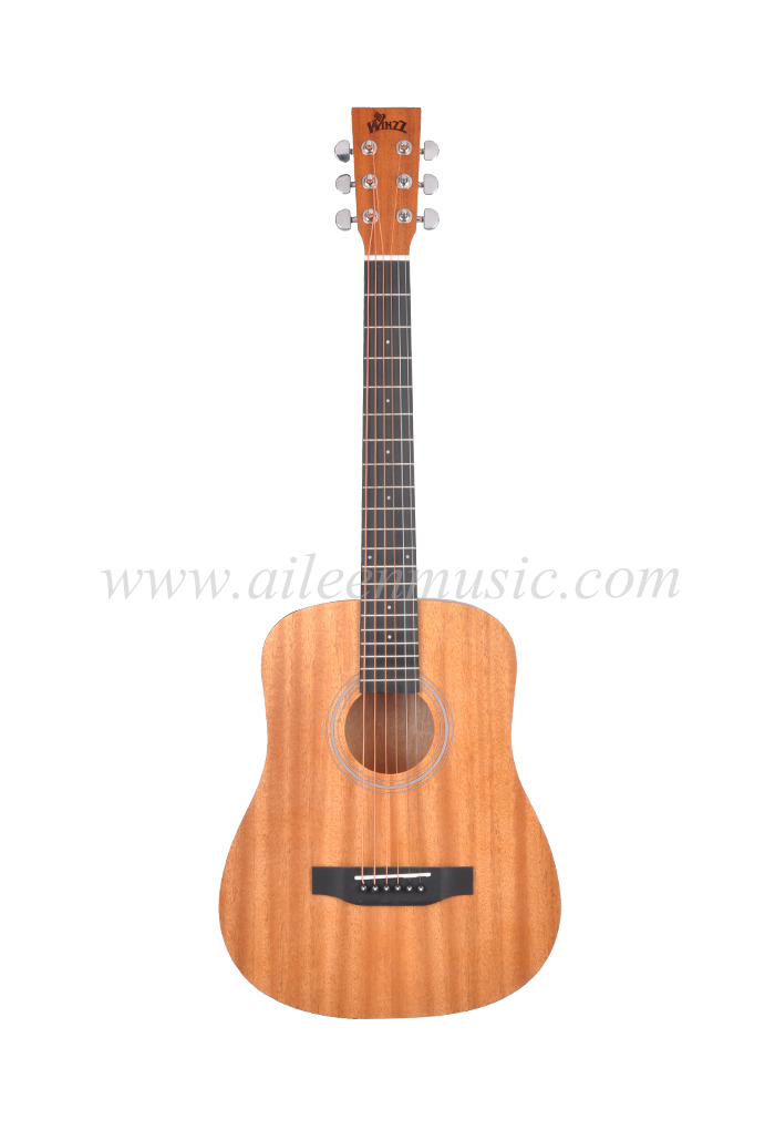 34" Baby Style Mini D Shape High Quality Student Acoustic Guitar (AF77L-MD)