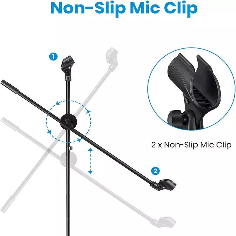 Collapsible Adjustable studio microphone stand (MSM402)
