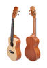 Spruce 23 inch ukulele Scallop shape ukelele for Beginners(AU17L-BA-23)