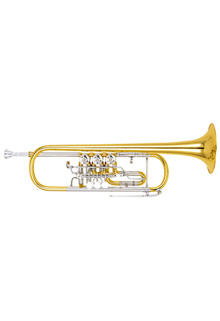 bB Key High Grade Rotary Trumpet 3 valves(TP-HR340G-SSY)