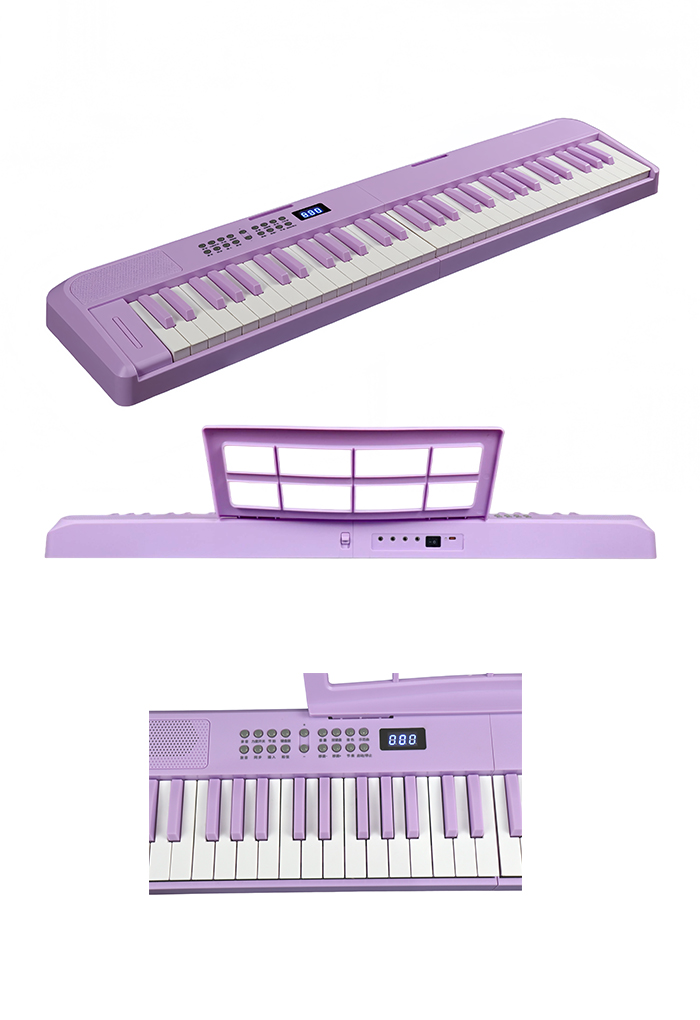 EK-F6101 New Musical Instruments 61 Keys 20mm Width Foldable Keyboard
