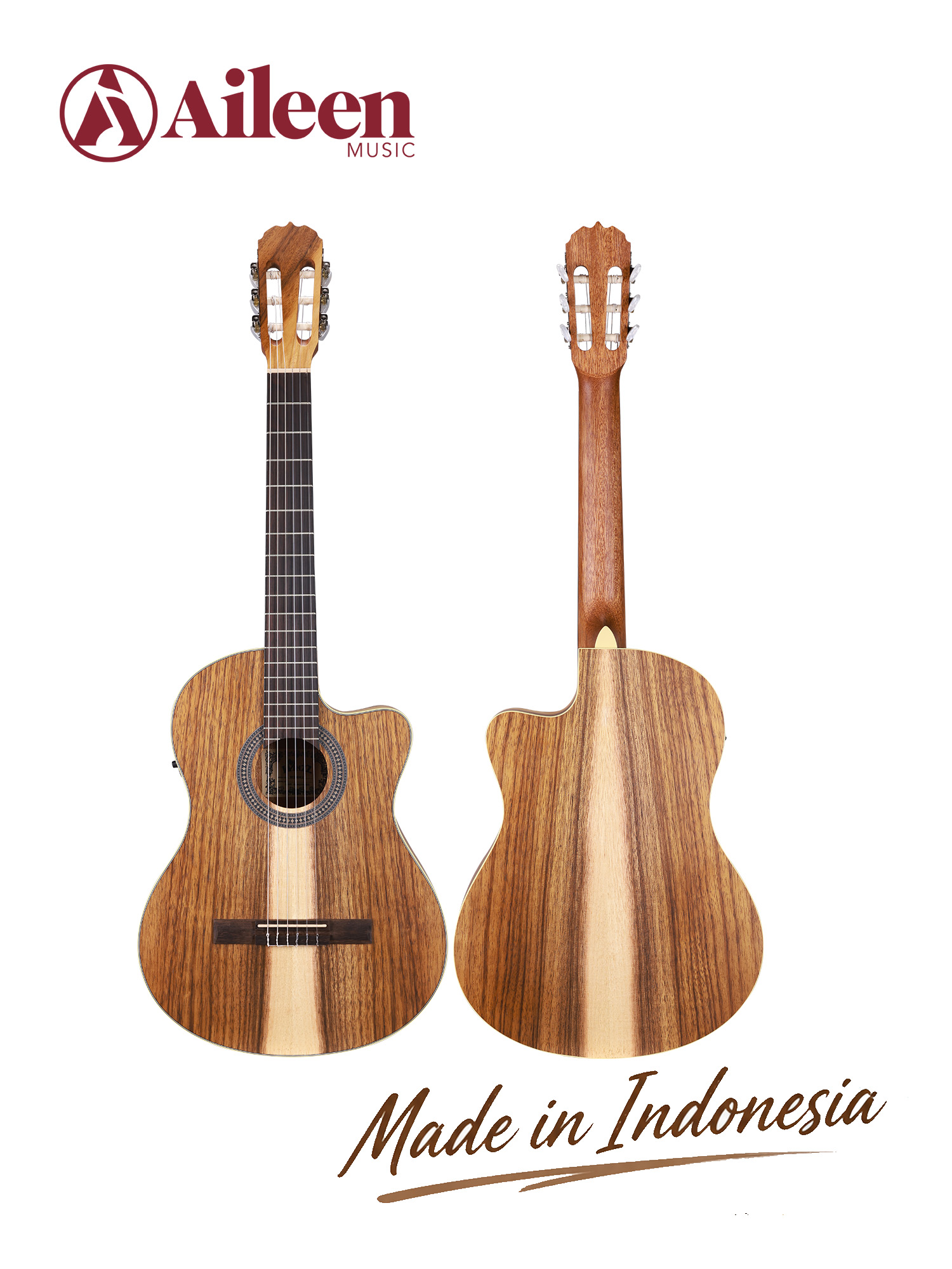WCG604CE Winzz Exotic Material 39'' Classical Guitar Made in Indonesia