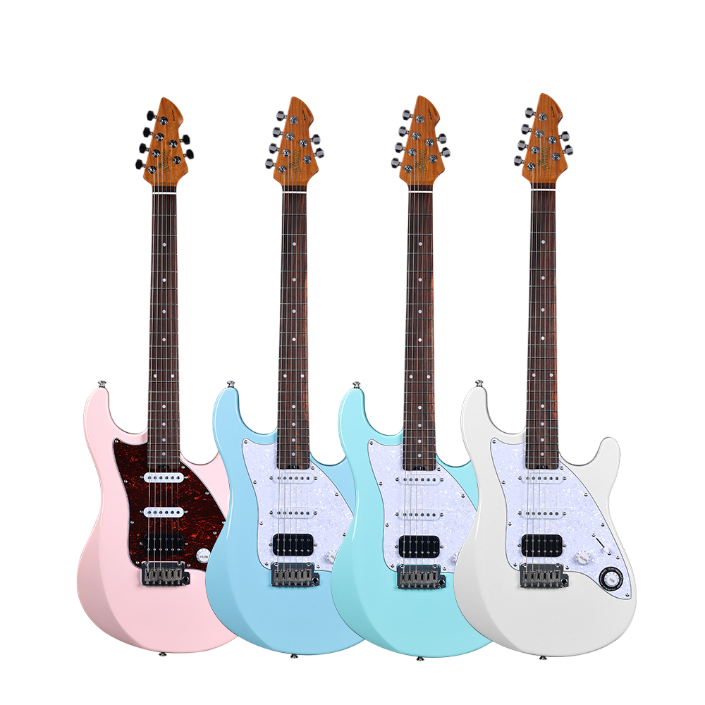 Winzz Gravity S Alder Body 4+2 Tuners Stringed Instruments Professional Electric Guitar