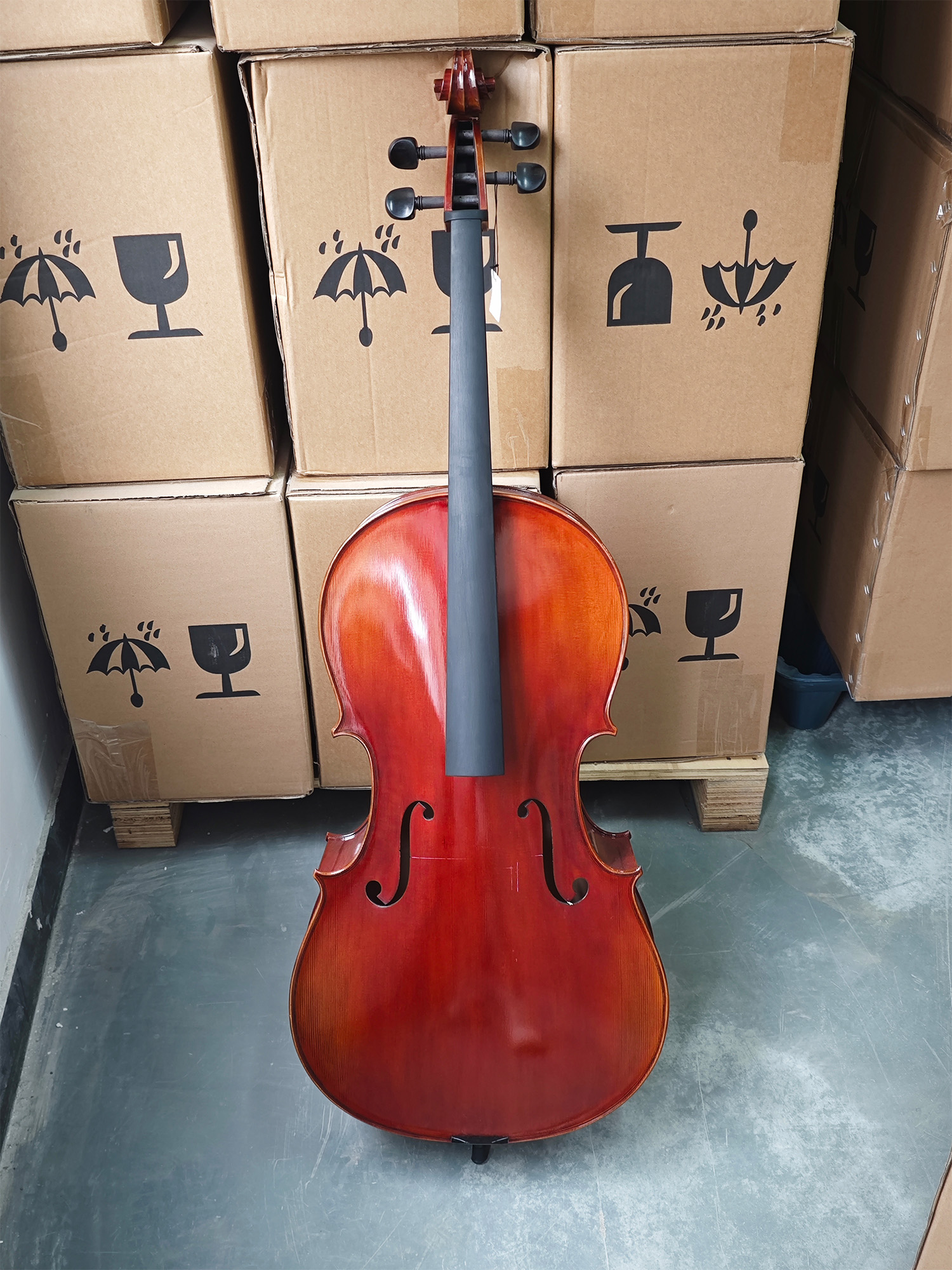 LC02 Legacy Series Selected Solid Spruce Top 1/8- 4/4 Professional Advanced Cello