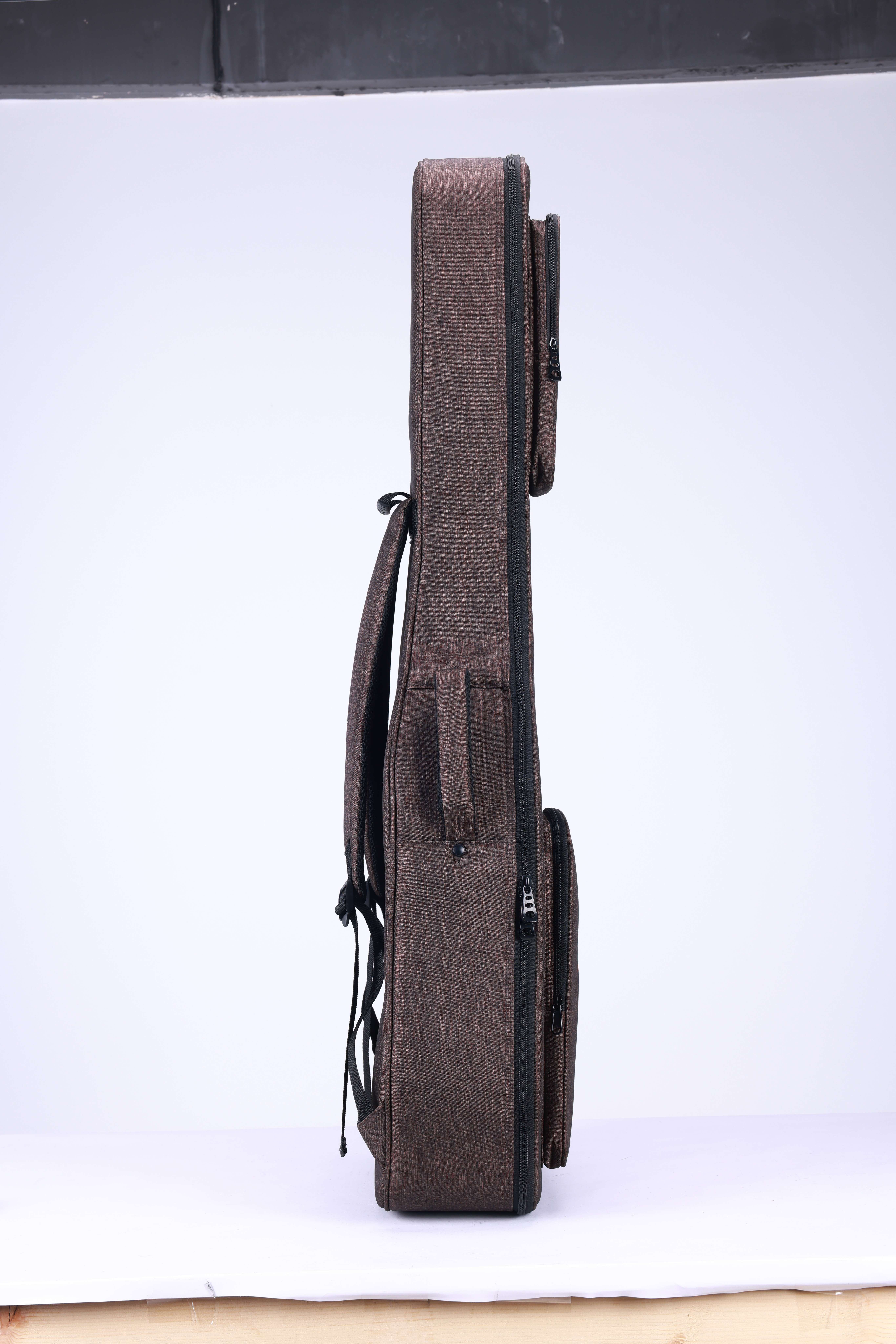 BGW5018 Factory Wholesale Brown Color 500D Snowflake Velvet Cloth Acoustic Guitar Bag