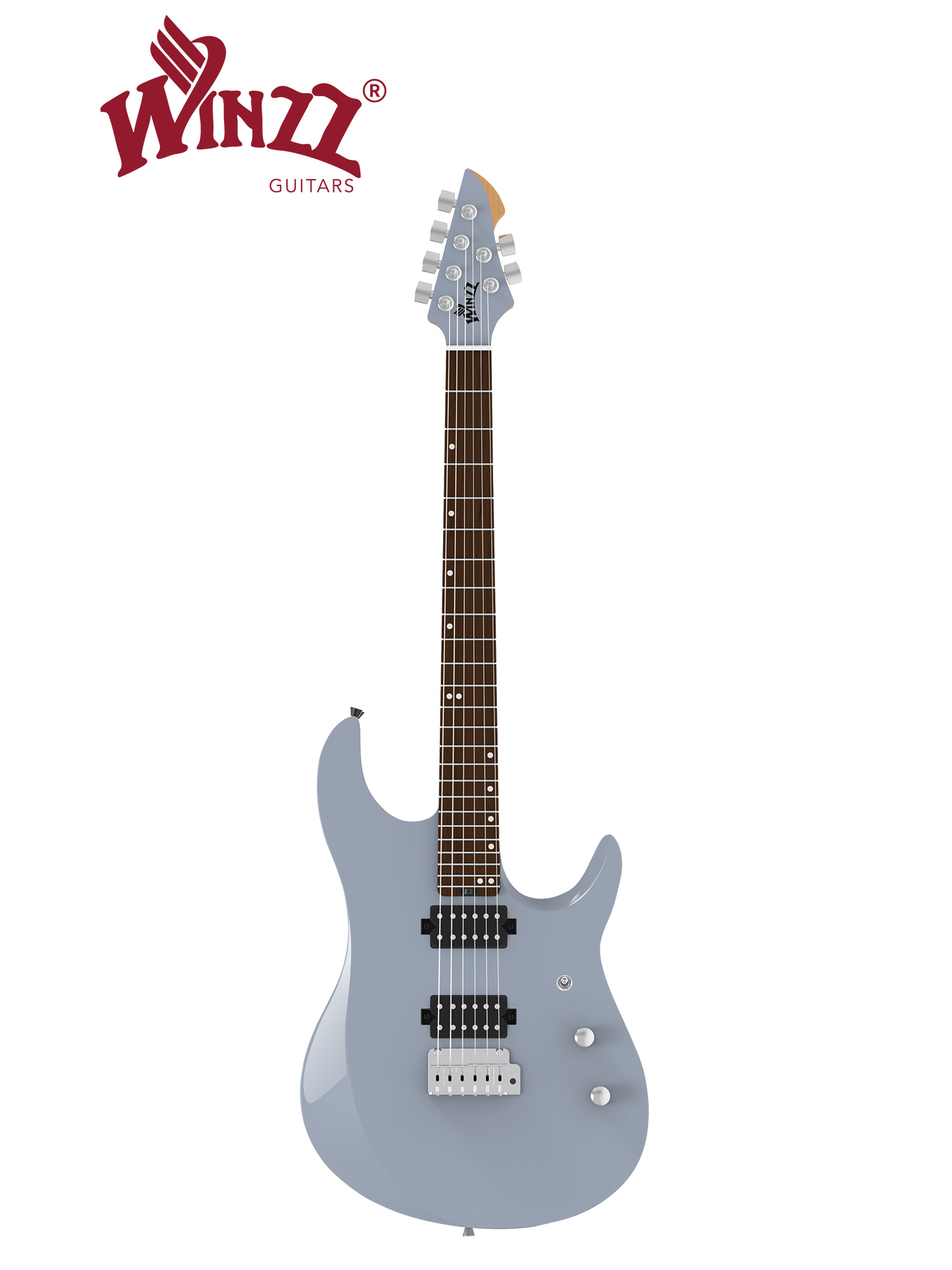 WOS100-GR WINZZ Design Glossy Finish Orbit Series 39" Electric Guitar