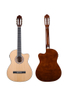 AC10ET New Thin Body 39" Cutaway Electric Acoustic Nylon Strings Guitar