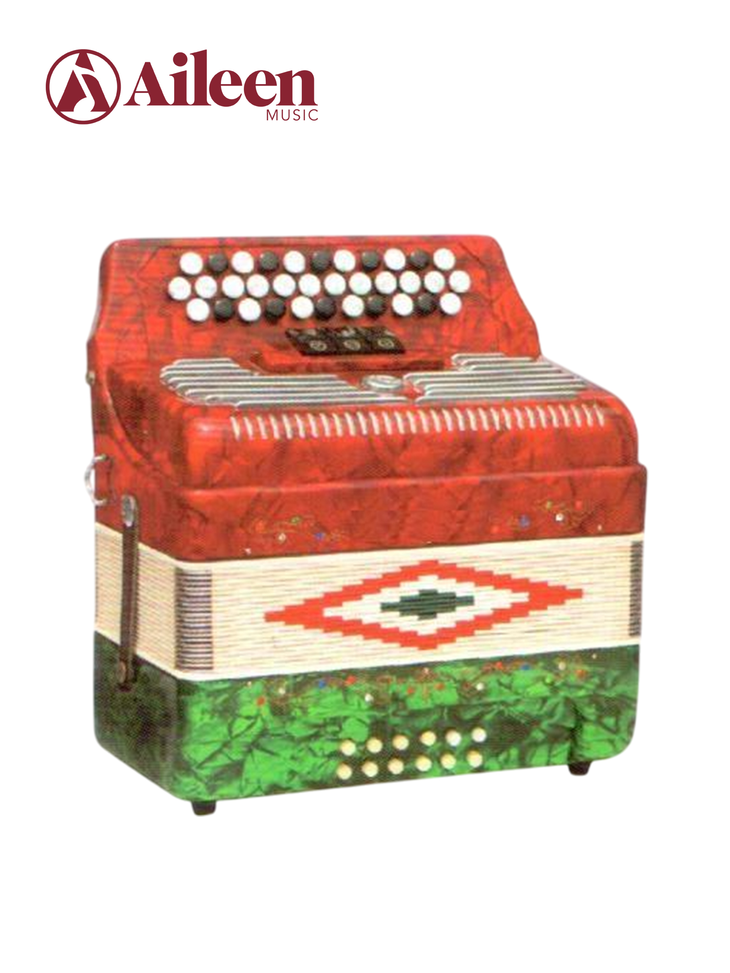 34Button 12Bass 3/0 Register Diatonic Button Accordion Sound(B3412)