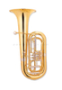 Customized Brass Tuba with Fabric Foam Case(TU-GR3408G-SYY)