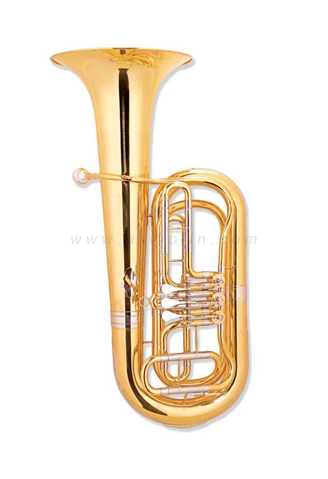 Customized Brass Tuba with Fabric Foam Case(TU-GR3408G-SYY)