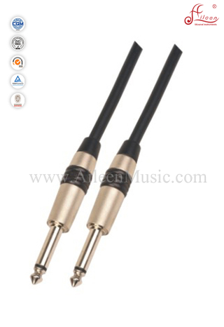 Black 6mm PVC Spiral Guitar Cable Instrument Cables (AL-G019)