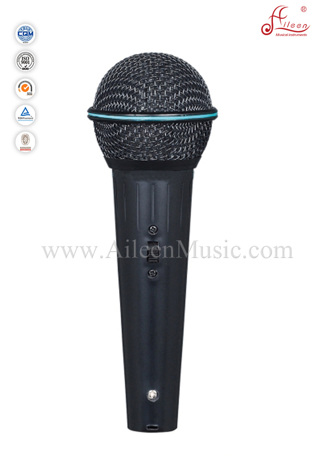 Hot sale Moving-coil MIC Plastic Wired Metal Microphones (AL-KS868B)