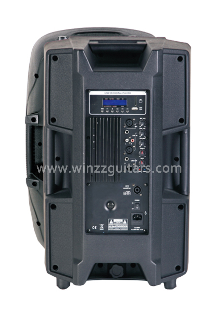 Active 12\'\' Woofer Plastic Cabinet PA Speaker ( PS-1215APR )