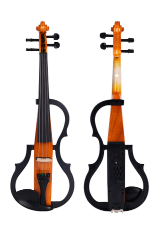 Solid Okoume 4/4 electric violin advanced with EQ output(VE120P)