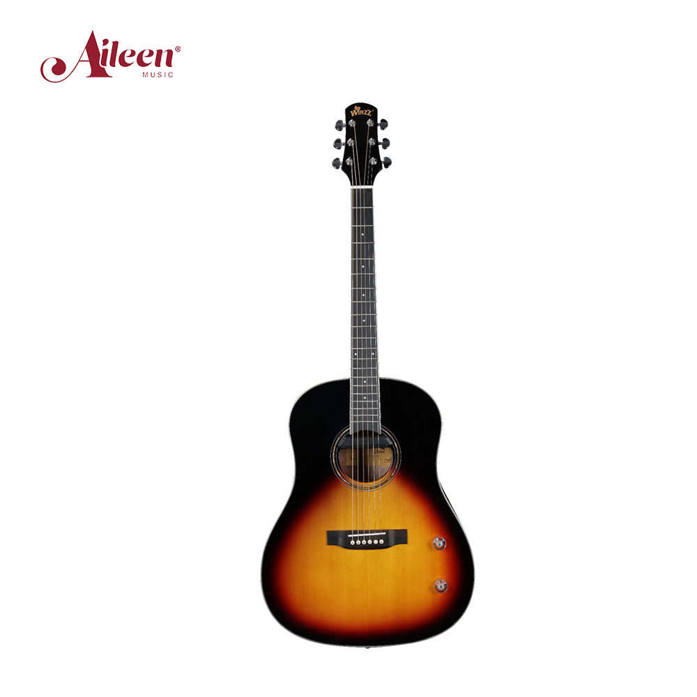 AFM16E-SD Winzz Solid Top Slope Shoulder D Shape Acoustic Guitar