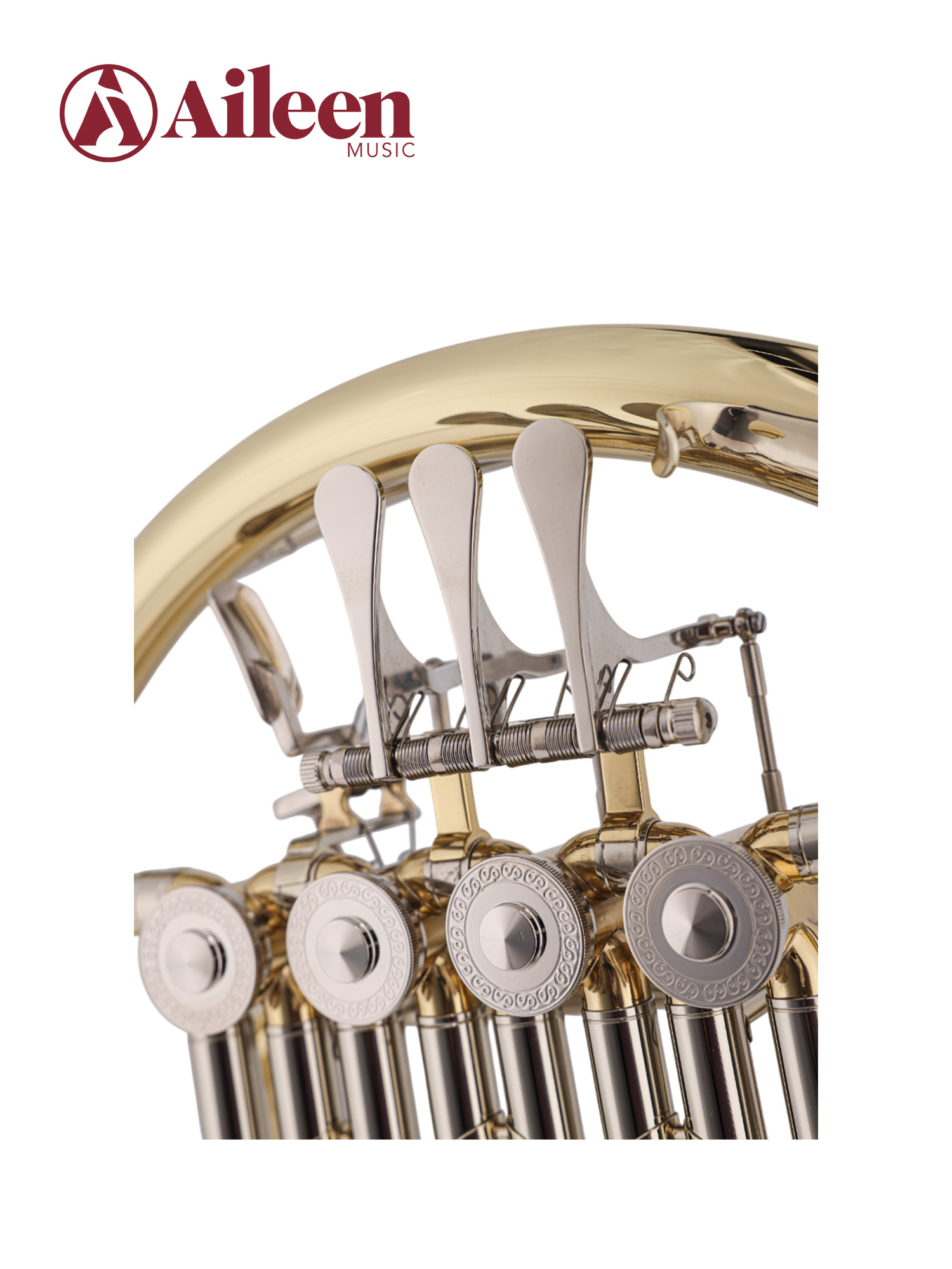 FH-M100G New Professional Separated Bell 4-Keys Single French Horn