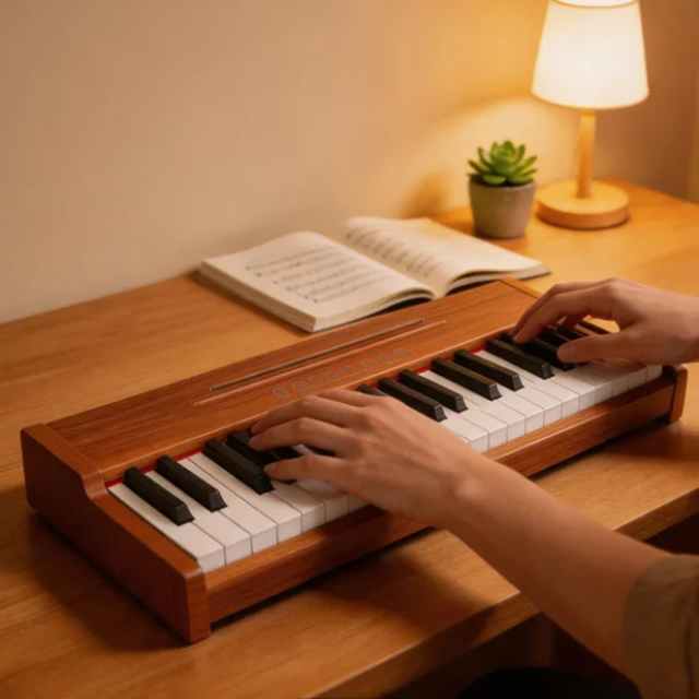 EK3701W Touch-sensitive Buttons BT Audio Professional Music Keyboard 37 Keys Electric Keyboard