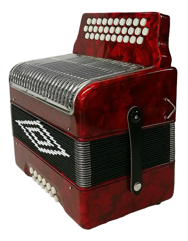 B3112SB Stainless Steel Grille 31 Button 12 Bass Button Accordion Professional