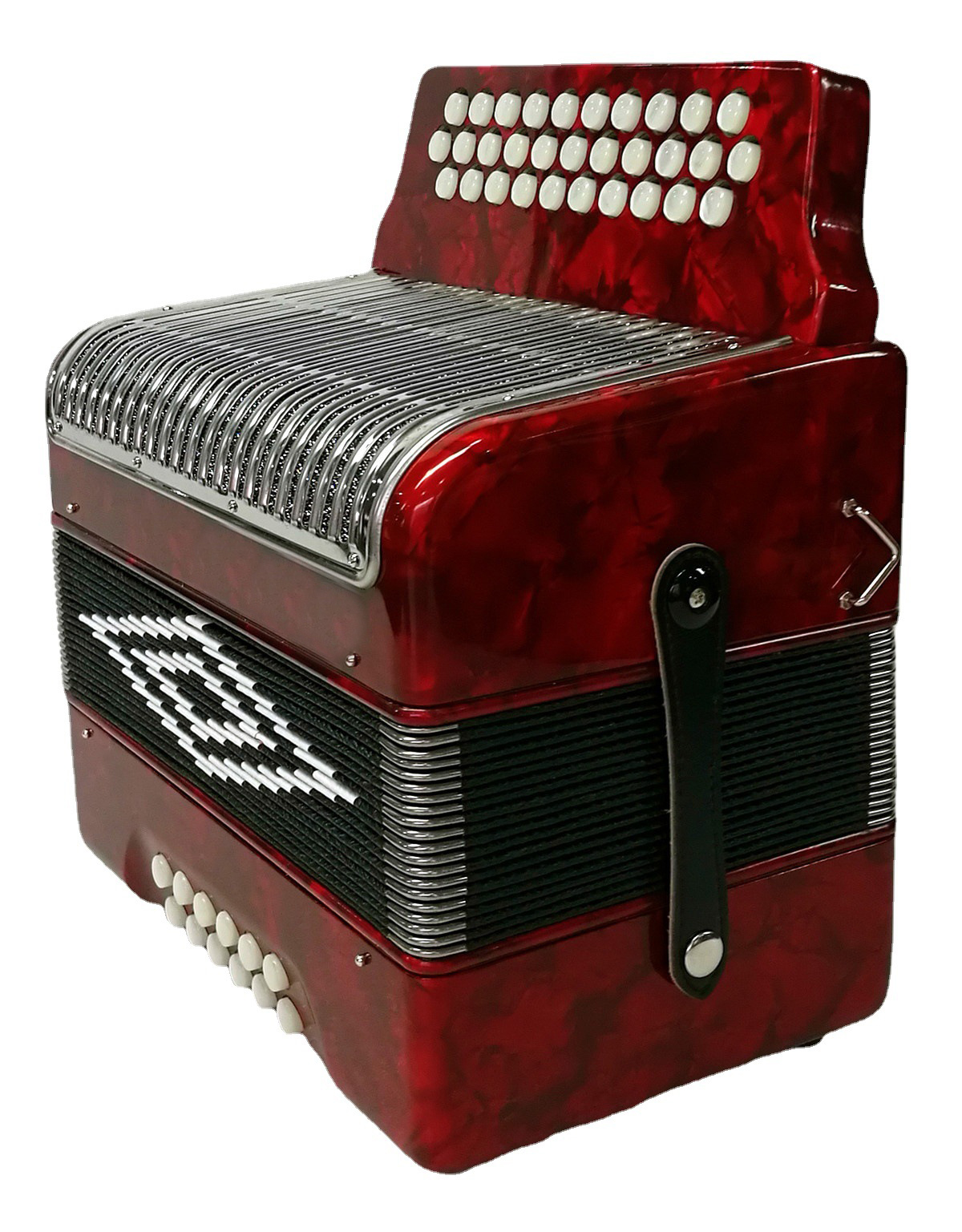 B3112SB Stainless Steel Grille 31 Button 12 Bass Button Accordion Professional