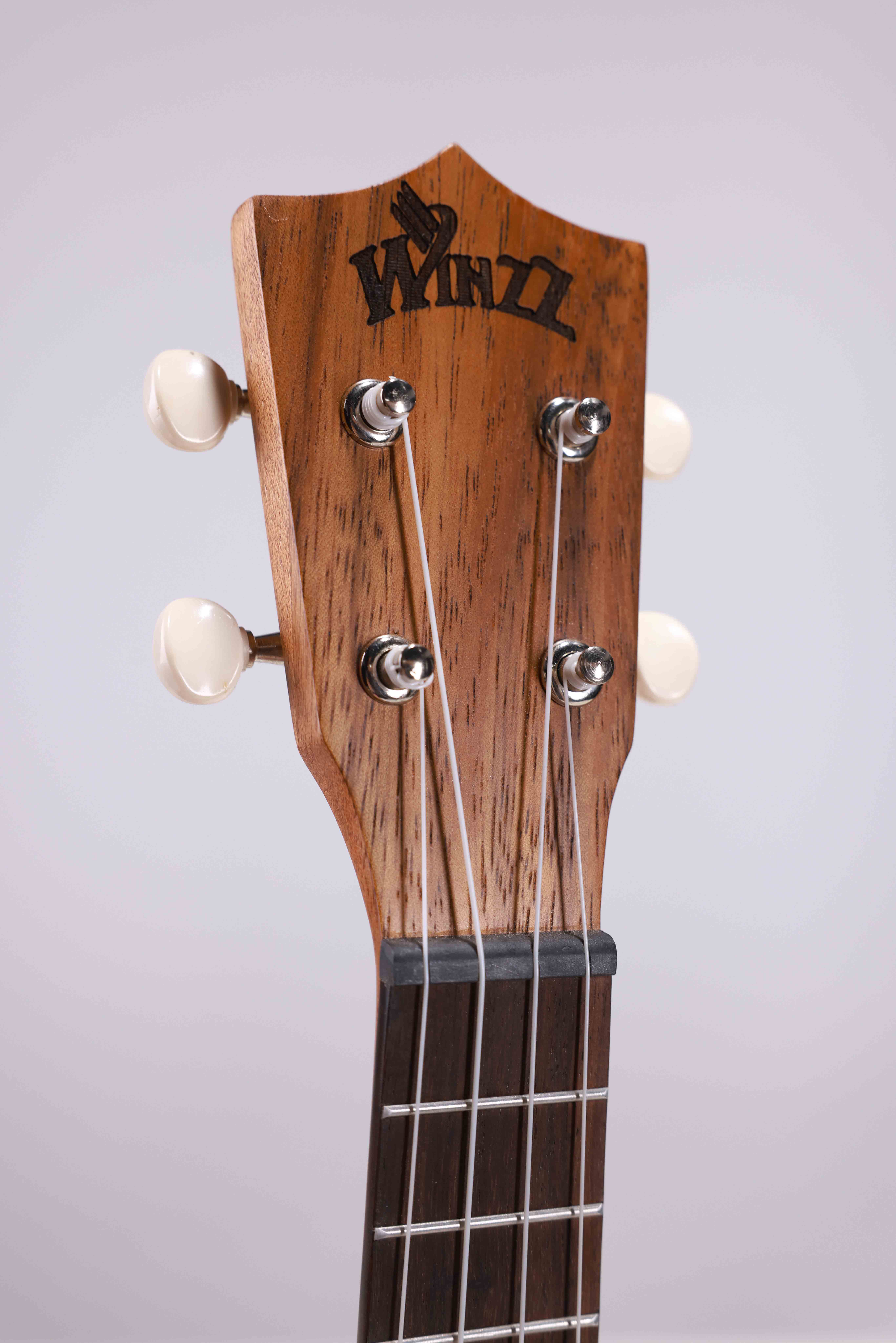 AU603-23 Winzz Quality Concert Koa (white Fiber) Plywood 23'' Ukulele Made in Indonesia