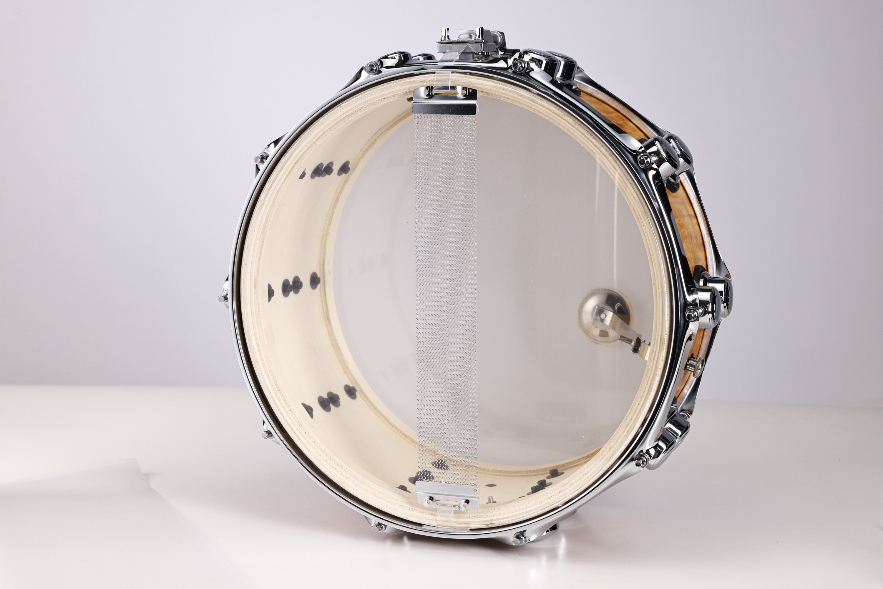 SD311M Professional 14" x 6.5" Wooden Snare Drum Poplar Shell Drum with Reinforcement Ring 