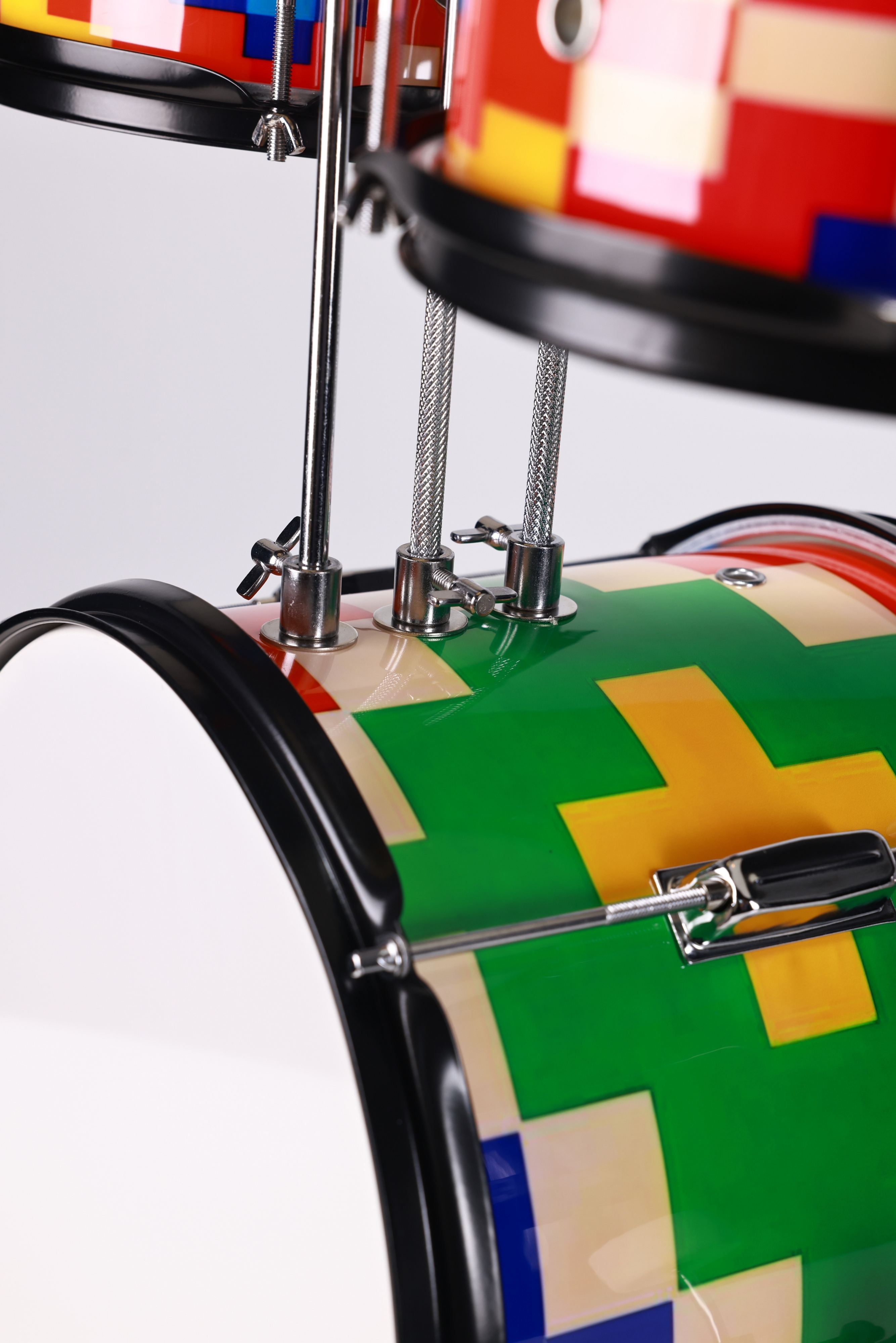 Custom 3-Piece Kids Drum Set with Personalized Shell Graphics | OEM/ODM Children's Drum Kit Manufacturer