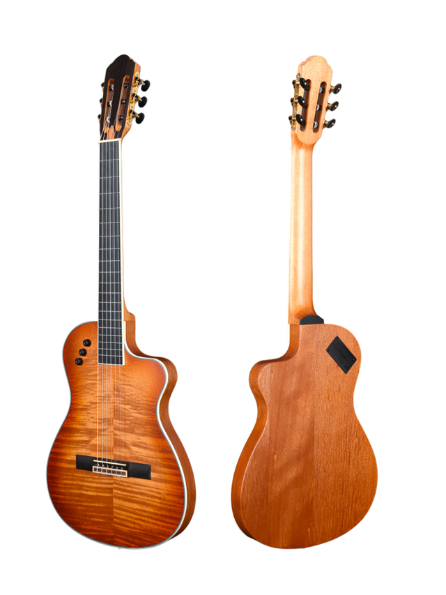 Thin body 39" acoustic electric guitar Flamed okoume(WCG170CE)