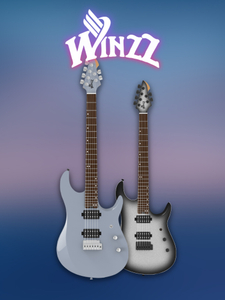 WOS100-GR WINZZ Design Glossy Finish Orbit Series 39" Electric Guitar