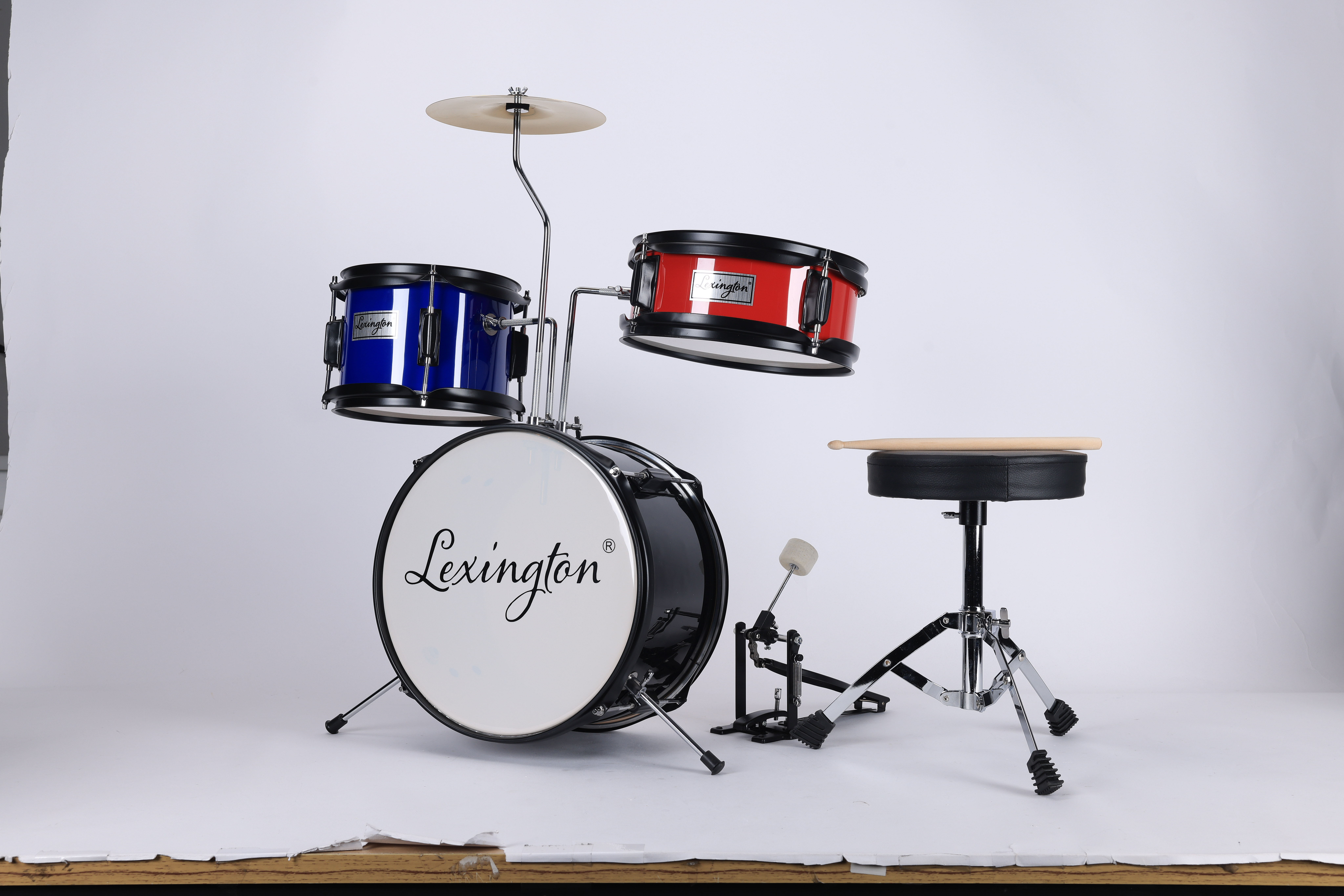 DSET-2032 Hot Selling Musical Instruments 3-Piece Junior Drum Set for Kids