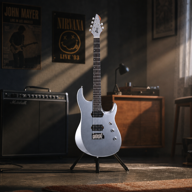 WINZZ Design Glossy Orbit Series 39" Electric Guitar WOS100-24 GS