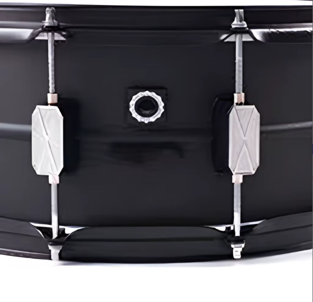 SN-LBB1 14''x5.5'' Aluminum Drum Shell Black Drum Circle Professional Snare Drum