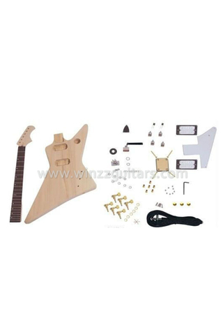 Unfinished Flying Style DIY Electric Guitar Kits (EGH602-W)