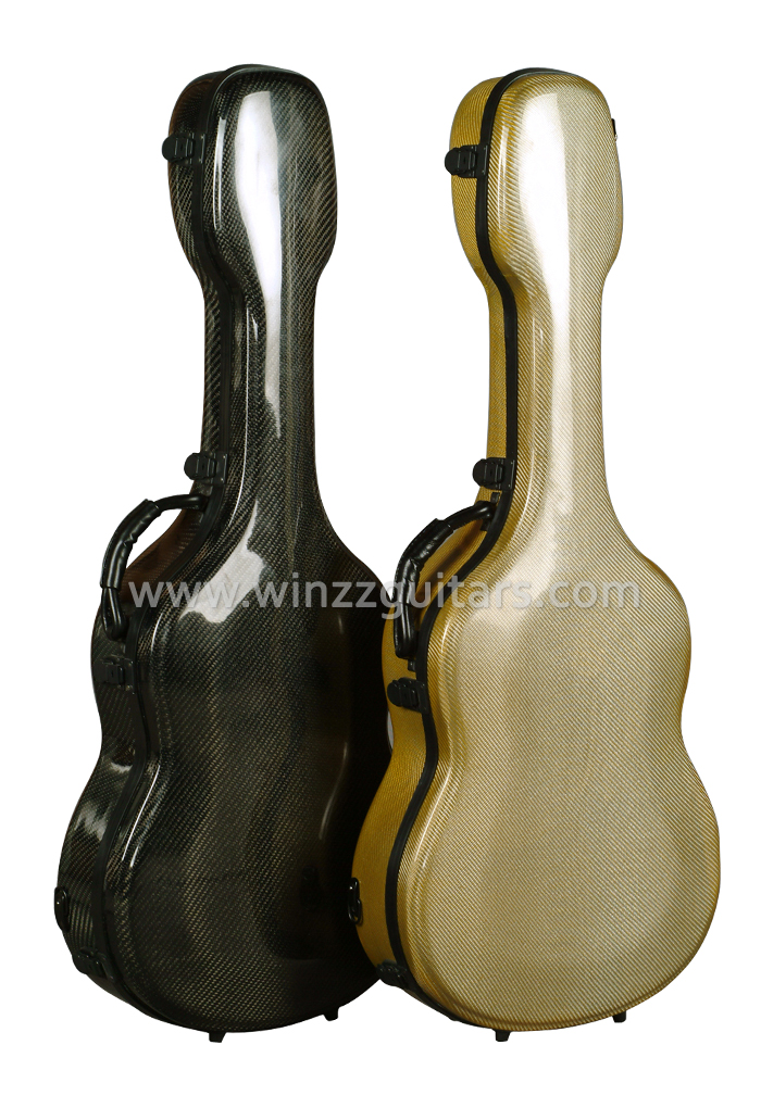 39 Inch Carbon fiber Velvet Interior Classical Guitar Case (CCG090C)