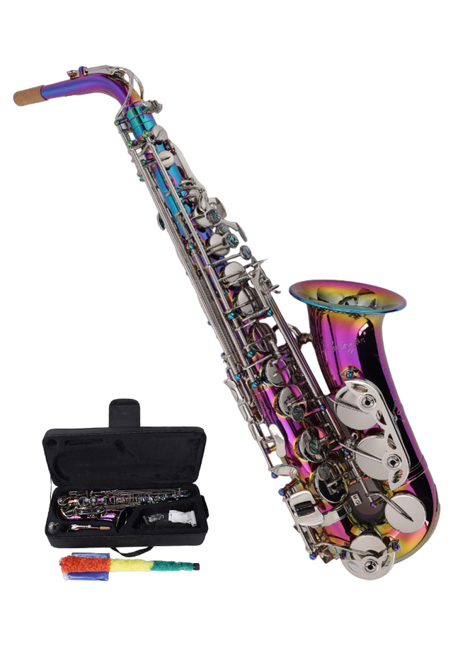 Colorful finish Alto saxophone bE Key supports customization(ASP-M360G)