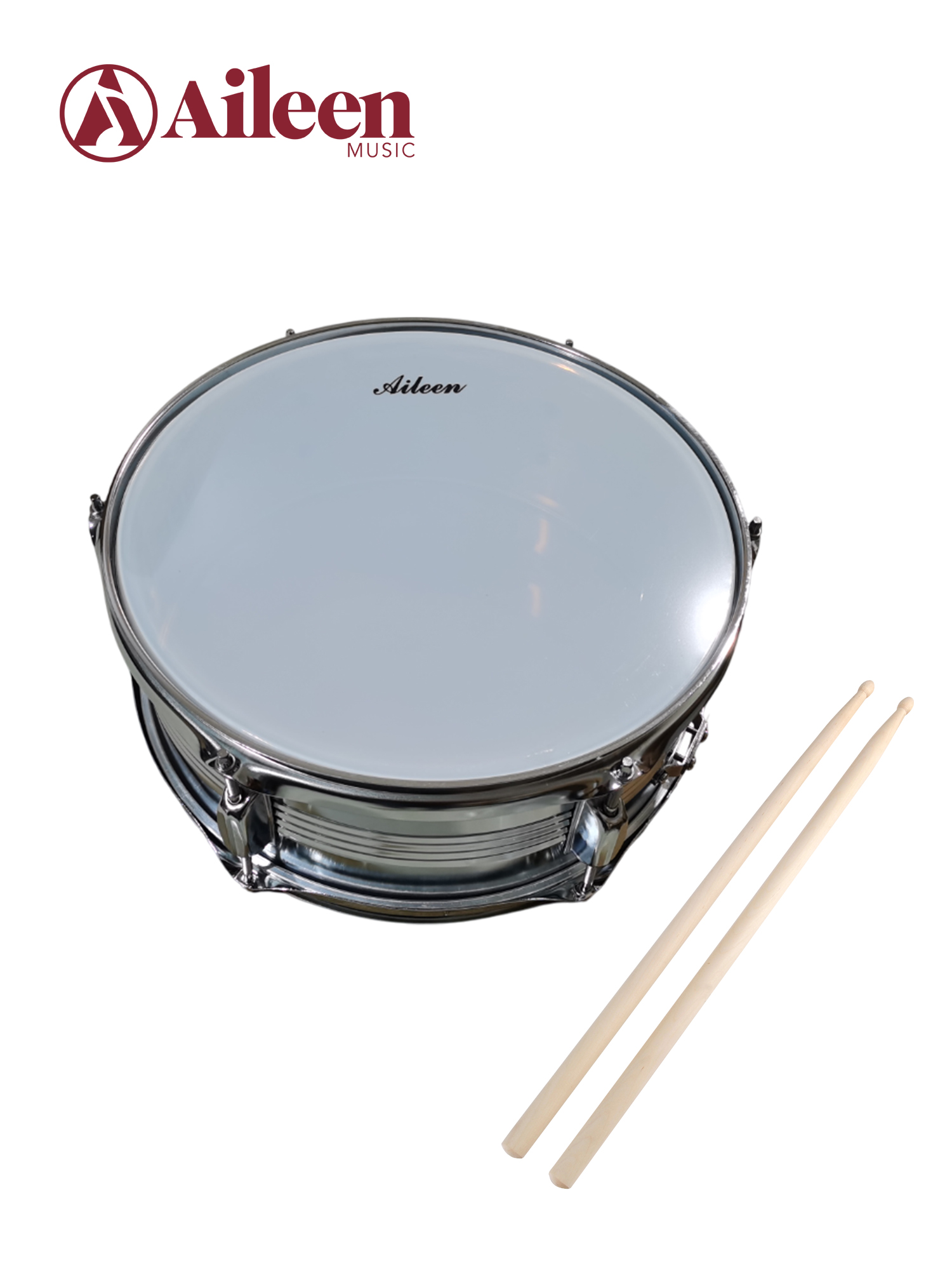 Professional Steel 14 inch Snare Drum With drumsticks (SD400S)