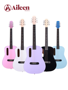 AF001L-H Factory Direct Sale Glossy Finish Entry Level 38" Acoustic Guitar