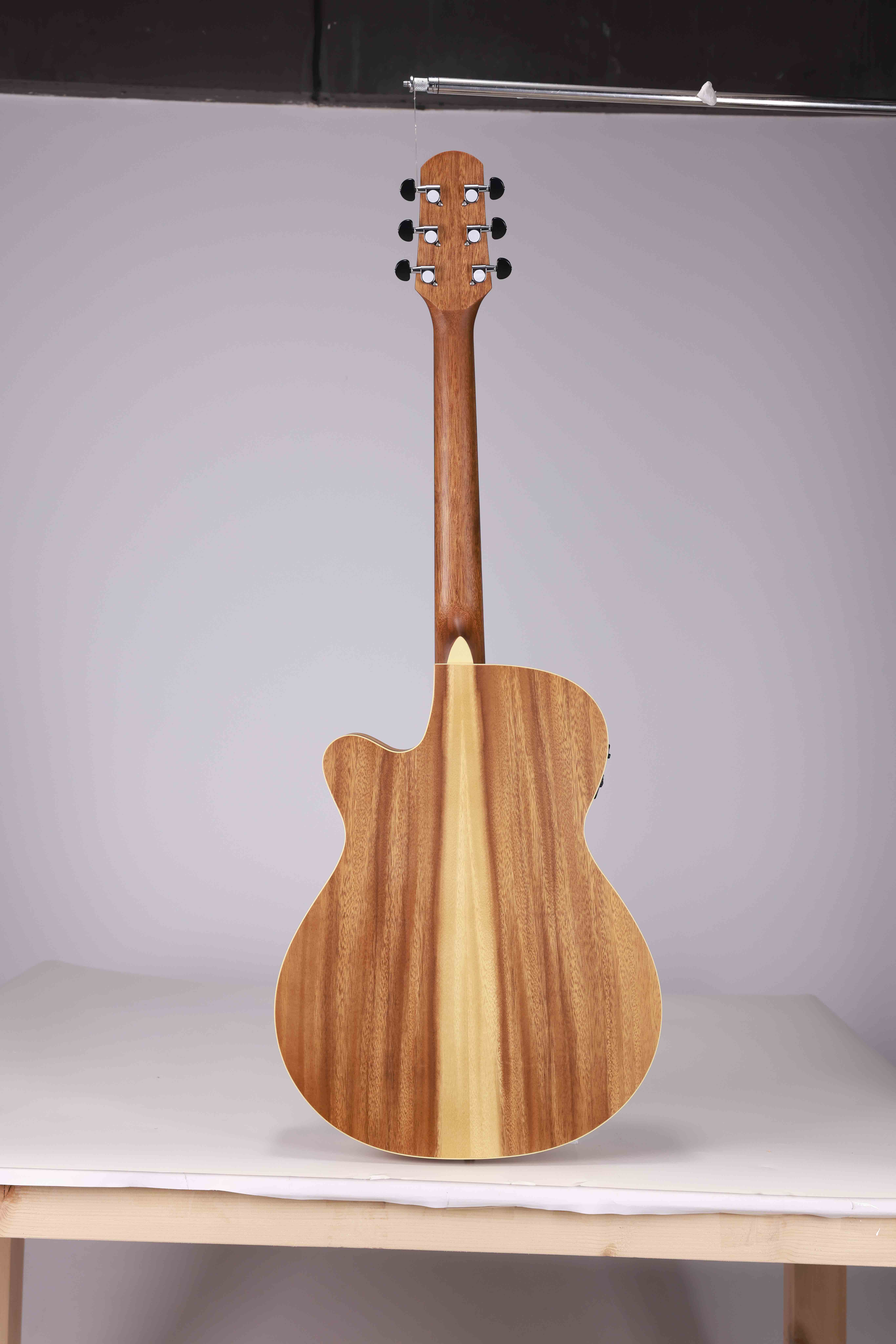 WAG603CE-40 Winzz Exotic Material 40" Cutaway Acoustic Electric Guitar Made in Indonesia