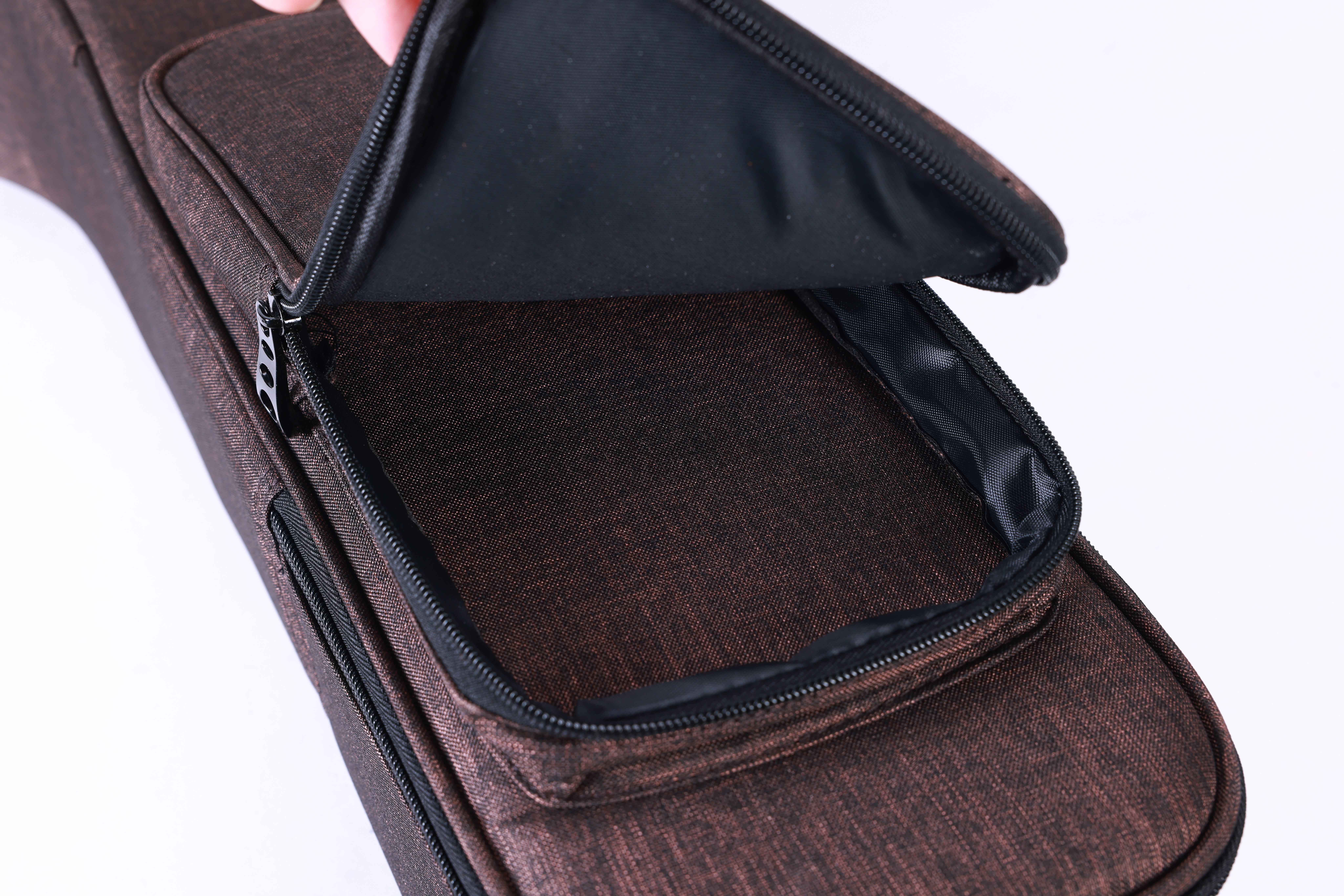 BGW5018 Factory Wholesale Brown Color 500D Snowflake Velvet Cloth Acoustic Guitar Bag