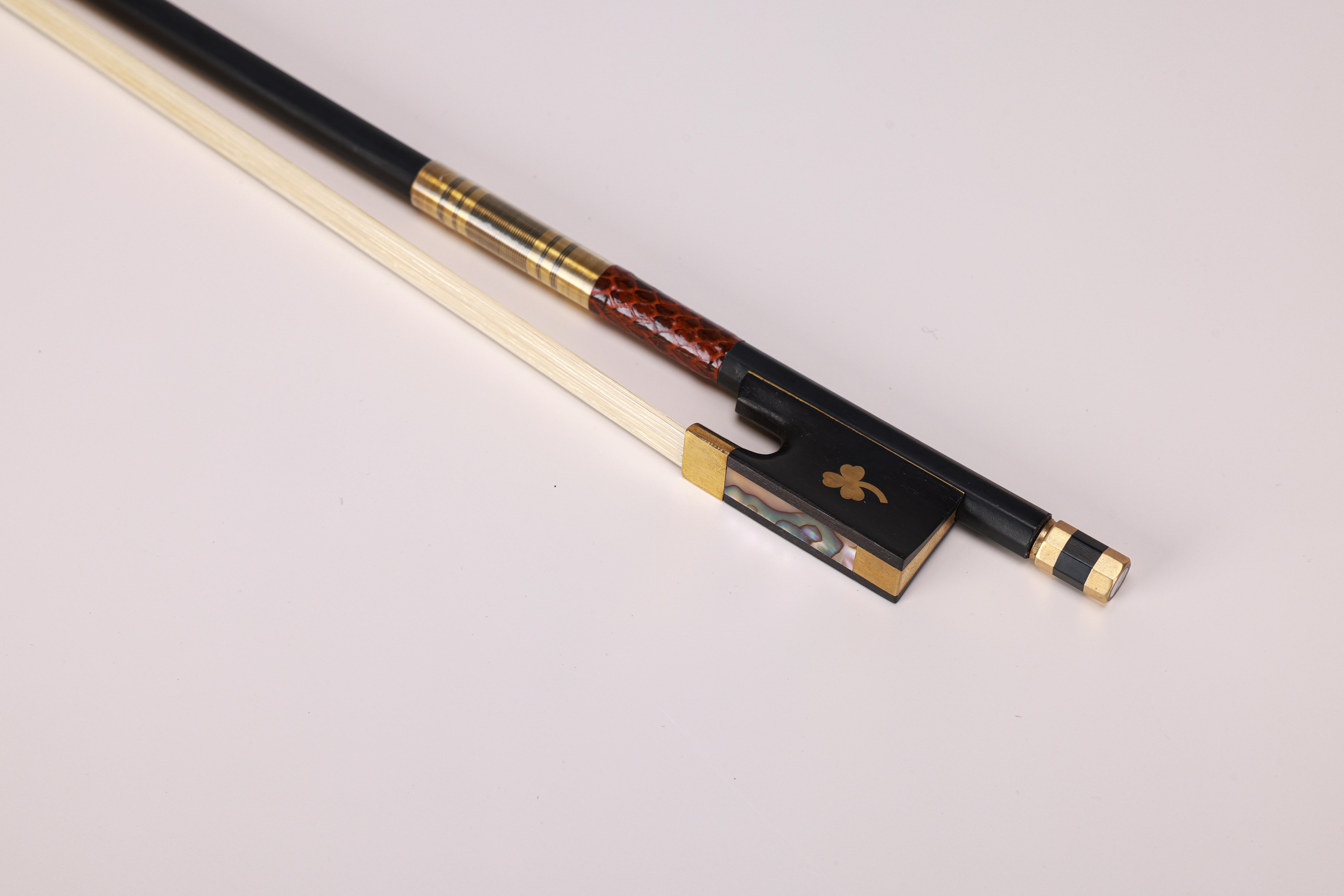 Student-Grade Carbon Fiber Violin Bow with Ebony Frog & Abalone Slide (WV885C)