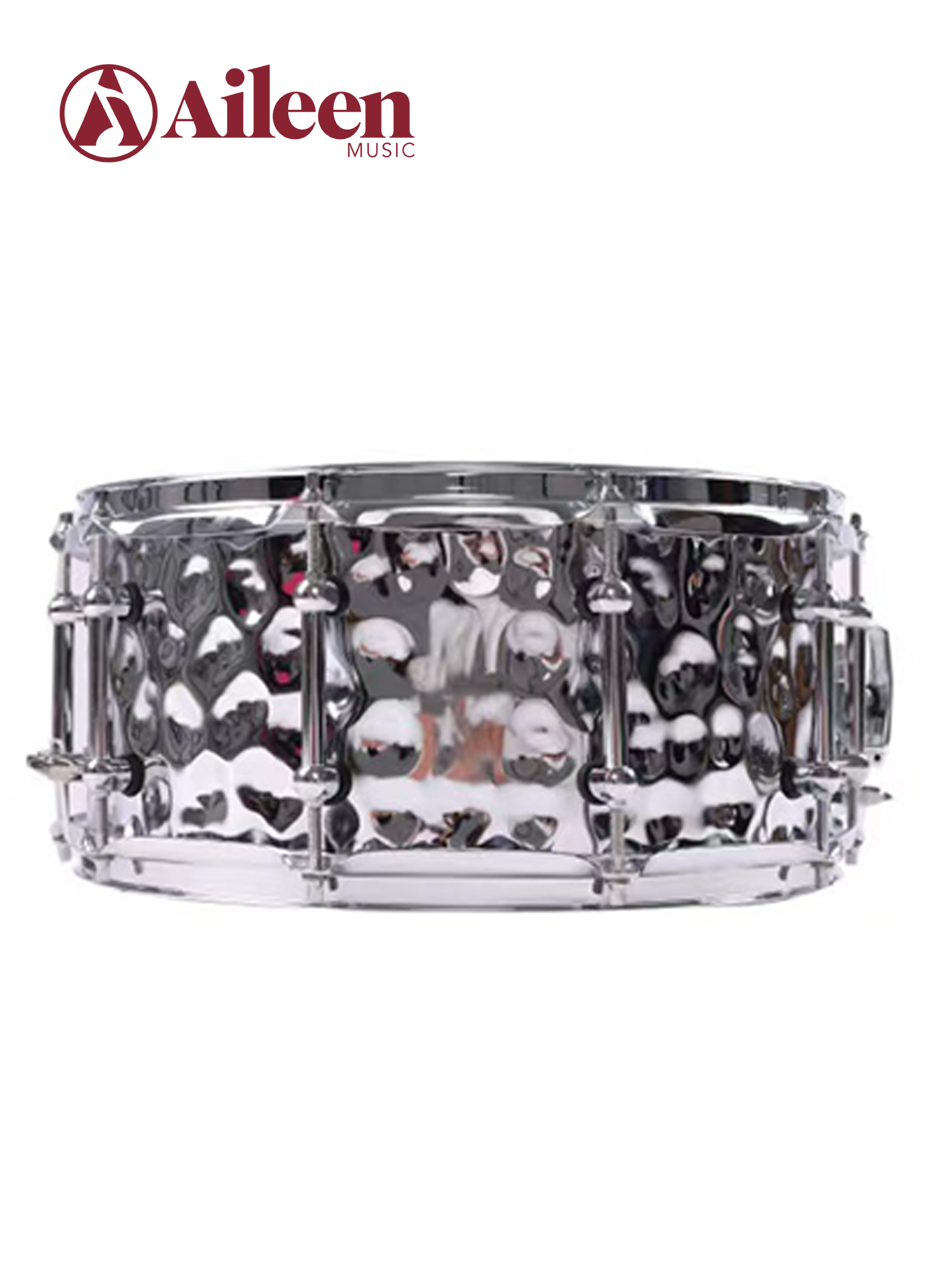 SN-LH1 14''x6.5'' Steel Drum Shell Hammered Finish Professional Snare Drum
