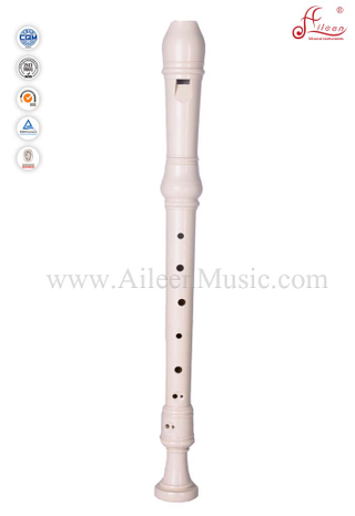 Ivory Baroque Plastic Alto Recorder Flute (RE2608B)