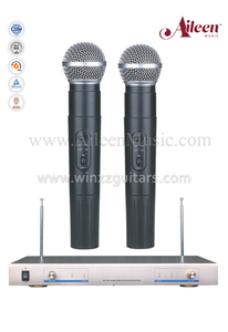 Wholesale Black FM Hanheld VHF Mic Wireless Microphone (AL-920VM)