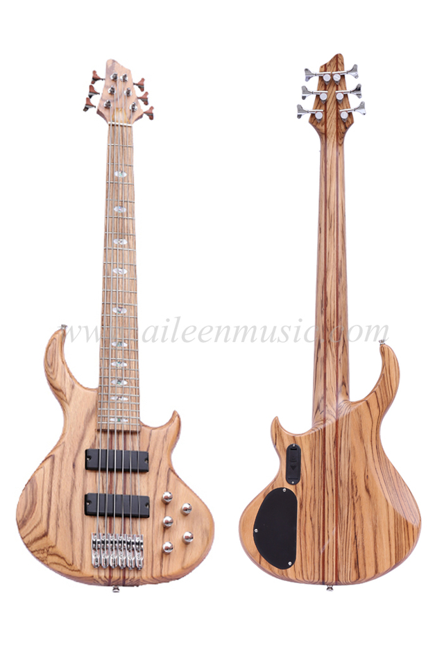 Zebrawood Body & Neck 6 Strings Electric Bass (EBS736-2)