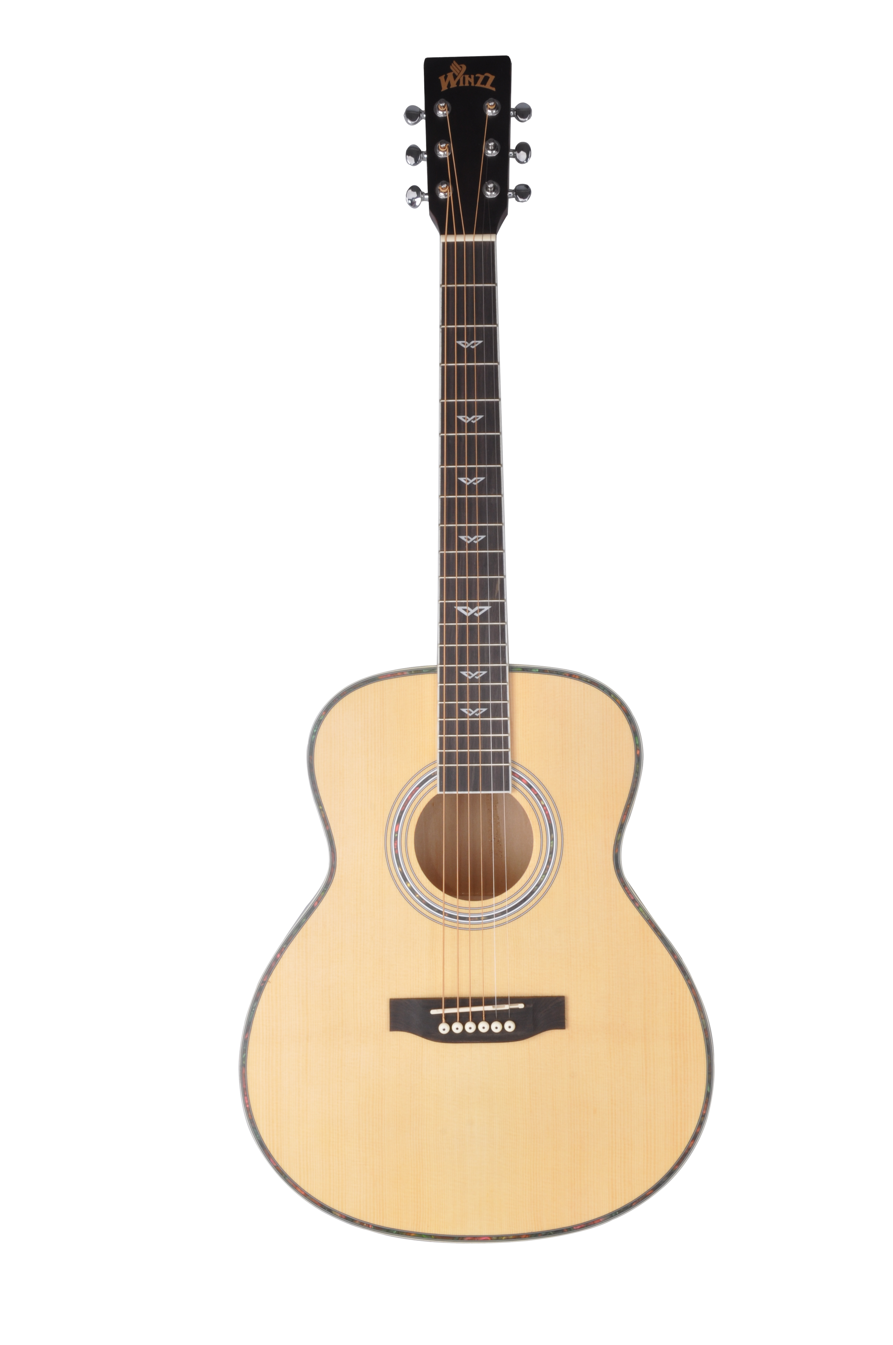 36 Inch Round Body Winzz Series Student Acoustic Guitar (AF168W-36 