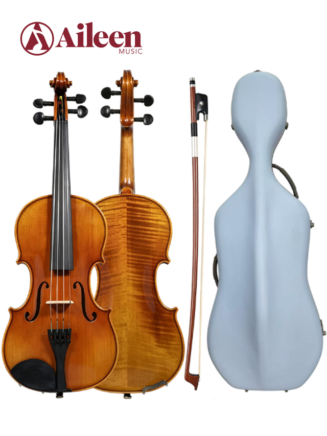 SC-18AL Spirit and Oil Mixed Varnish Selected Solid Spruce Top 4/4-1/16 Professional Advanced Cello Kit 